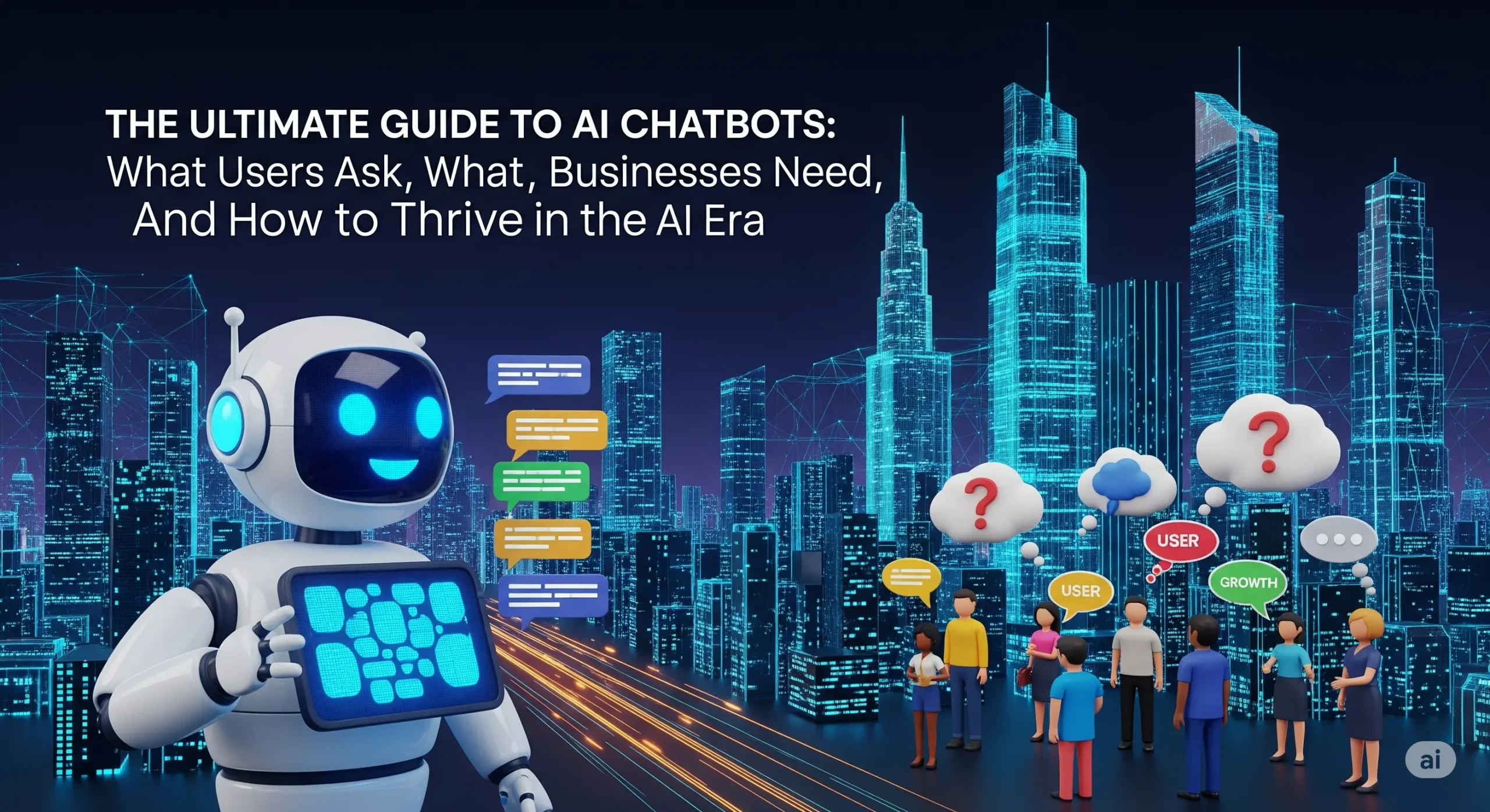 The Ultimate Guide to AI Chatbots: What Users Ask, What Businesses Need, and How to Thrive in the AI Era