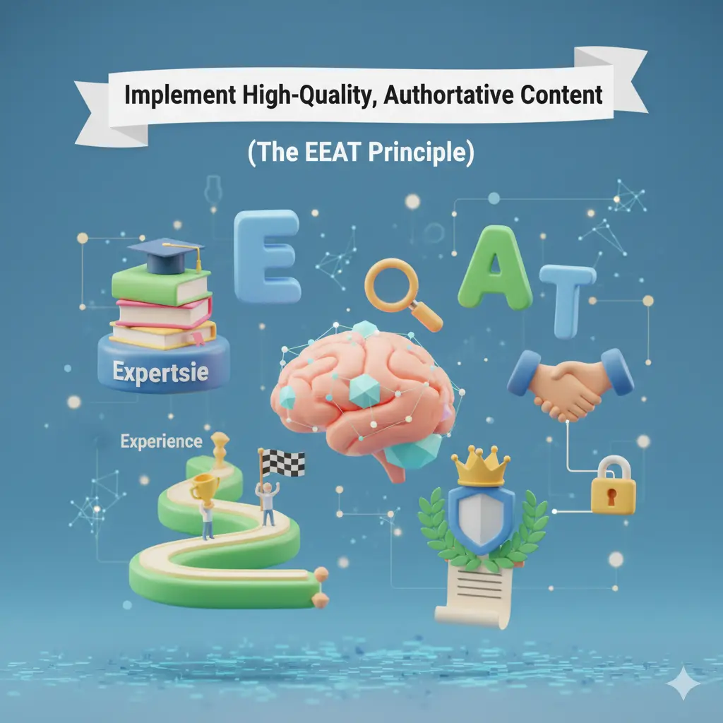Implement High-Quality, Authoritative Content (The EEAT Principle)