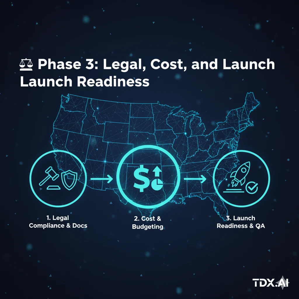 ⚖ Phase 3: Legal, Cost, and Launch Readiness