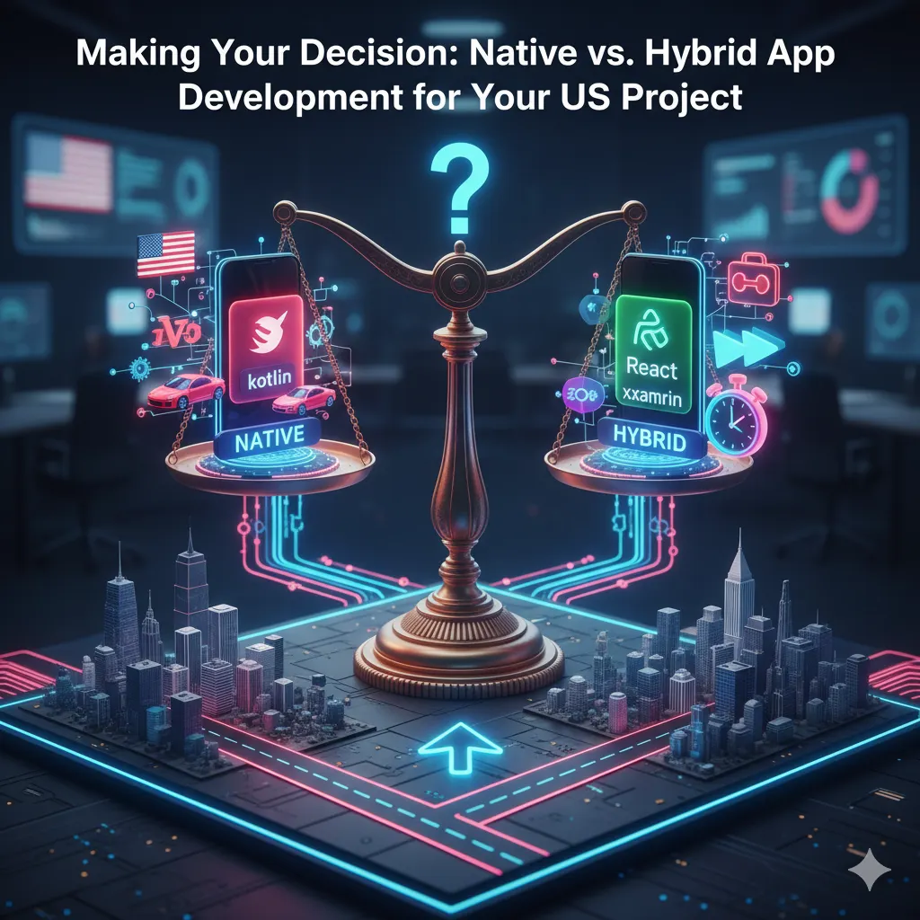 Making Your Decision: Native vs. Hybrid App Development for Your US Project